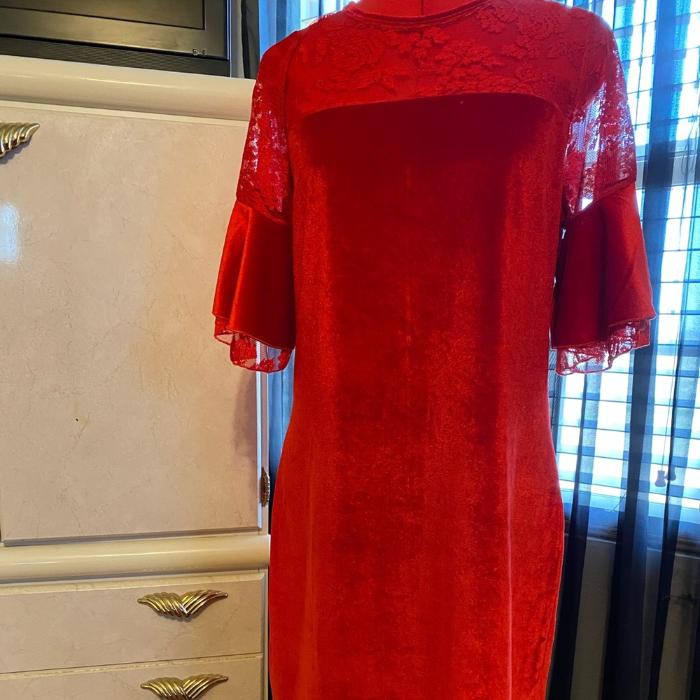 Red Velvet Dress NWT
